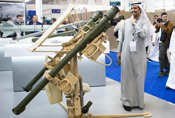 Tổ hợp tên lửa phòng không vác vai «Verba» (MANPADS) được giới thiệu tại Triển lãm Quốc phòng Thế giới «World Defense Show» lần thứ 2 ở Riyadh. - Sputnik Việt Nam