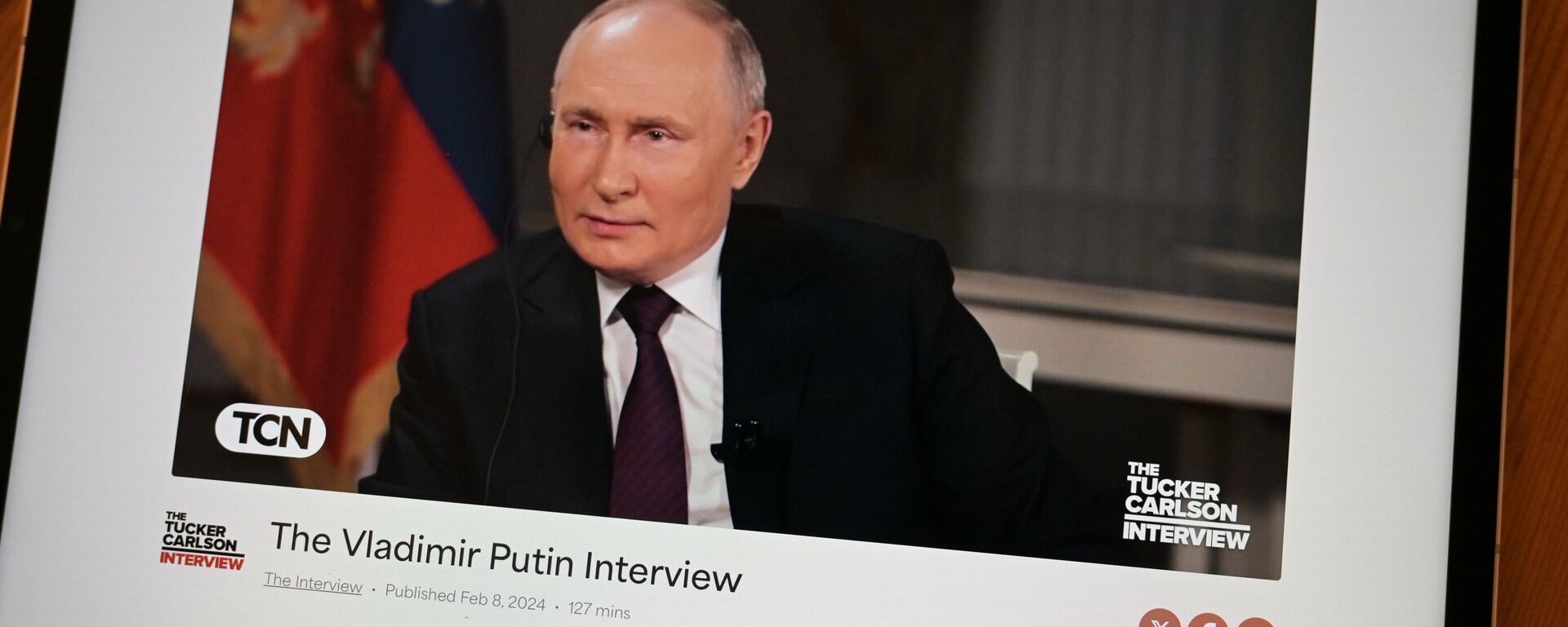 Tường thuật cuộc phỏng vấn của Tổng thống Nga Vladimir Putin với nhà báo Mỹ Tucker Carlson - Sputnik Việt Nam, 1920, 09.02.2024