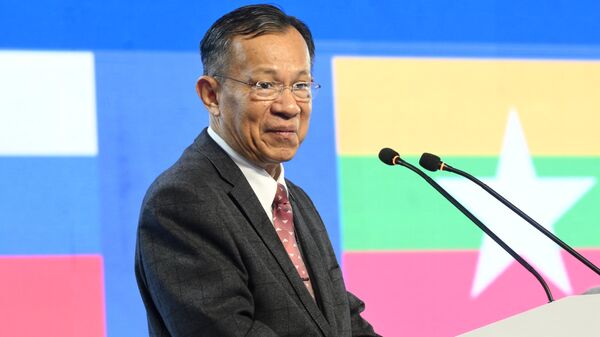 Bộ trưởng Bộ Đầu tư và Kinh tế đối ngoại Myanmar, Tiến sĩ Khoa học Kan Zaw - Sputnik Việt Nam