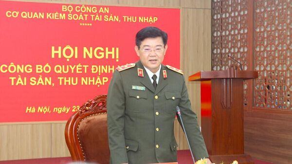Chánh thanh tra Bộ Công an Trần Đức Tuấn phát biểu tại hội nghị - Sputnik Việt Nam