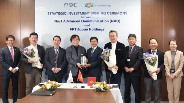 Lễ ký kết đầu tư chiến lược giữa NAC và FPT diễn ra tại Tokyo, Nhật Bản - Sputnik Việt Nam
