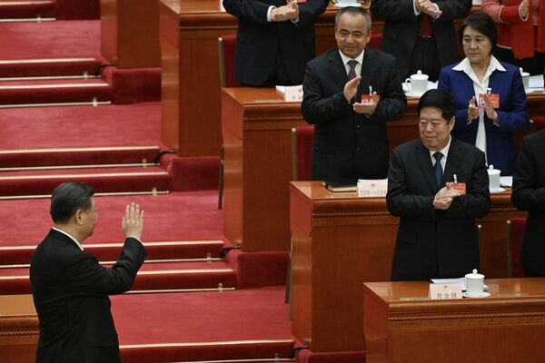 Chủ tịch Trung Quốc Tập Cận Bình phát biểu khai mạc kỳ họp Quốc hội tại Bắc Kinh - Sputnik Việt Nam