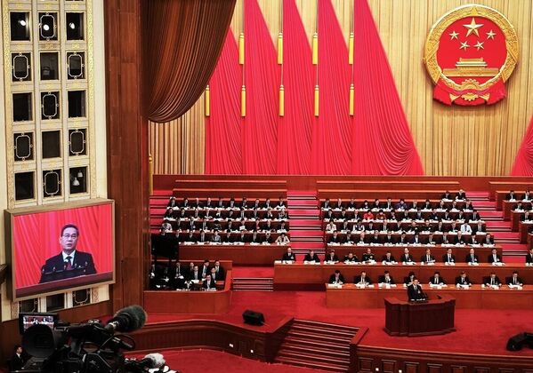 Thủ tướng Trung Quốc Lý Cường phát biểu tại kỳ họp thứ hai của Quốc hội tại Bắc Kinh - Sputnik Việt Nam