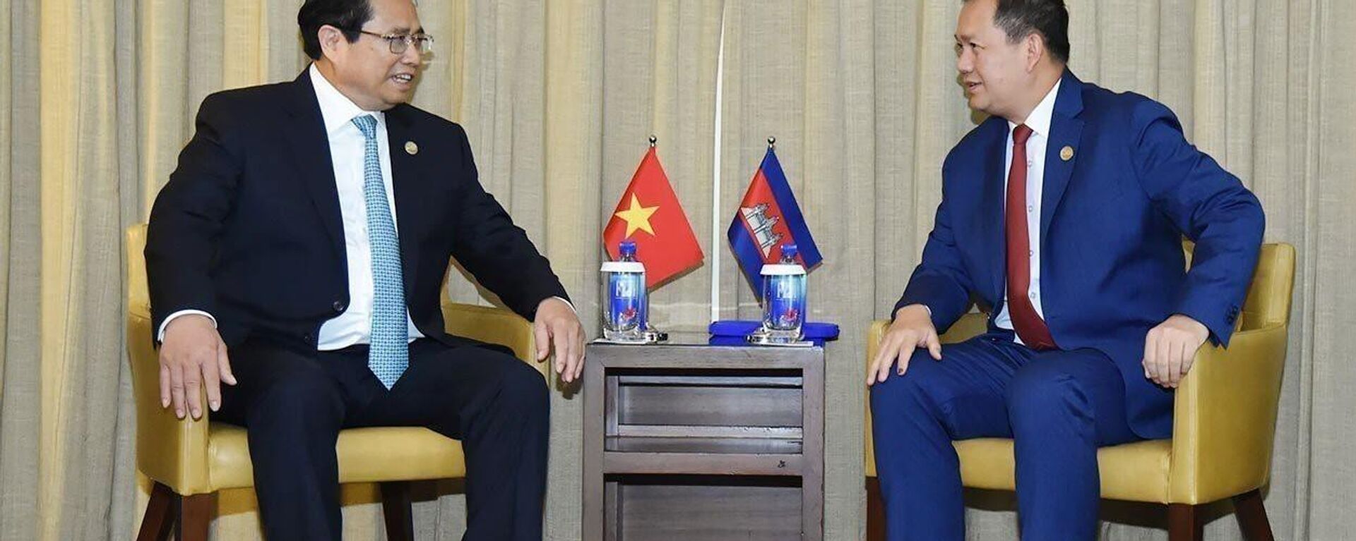 Thủ tướng Phạm Minh Chính gặp Thủ tướng Campuchia Hun Manet tại Australia - Sputnik Việt Nam, 1920, 06.03.2024