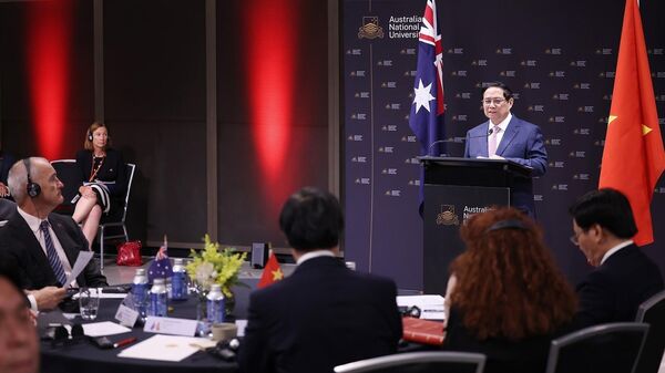Thủ tướng Phạm Minh Chính thăm Trường Đại học Quốc gia Australia - Sputnik Việt Nam