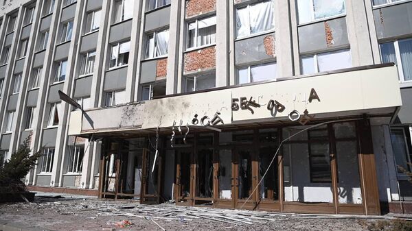 Tòa nhà tòa thị chính Belgorod bị phá hủy do UAV Ukraina - Sputnik Việt Nam