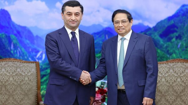Thủ tướng Phạm Minh Chính tiếp Bộ trưởng Bộ Ngoại giao Uzbekistan Bakhtiyor Saidov  - Sputnik Việt Nam
