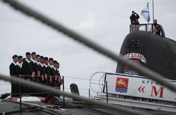 Tàu ngầm “Magadan” trên ụ nổi nhà máy đóng tàu “Zvezda” ở Vladivostok - Sputnik Việt Nam
