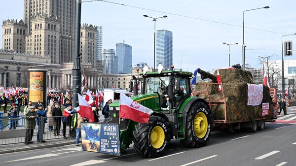 Cuộc biểu tình của nông dân ở Ba Lan - Sputnik Việt Nam