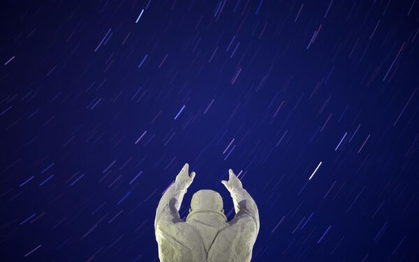 Đài tưởng niệm Yury Alekseevich Gagarin ở thành phố Baikonur - Sputnik Việt Nam