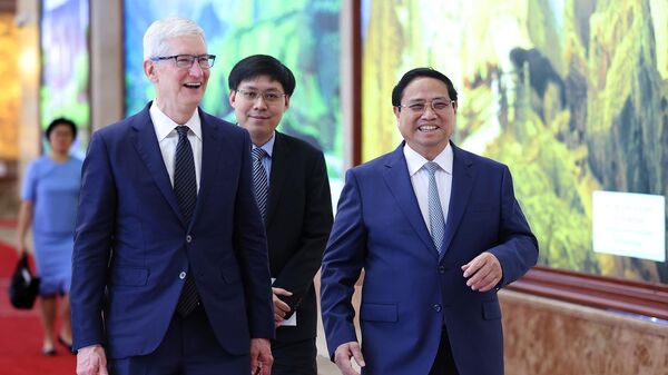 Thủ tướng Phạm Minh Chính tiếp Giám đốc điều hành Apple Tim Cook - Sputnik Việt Nam