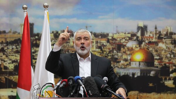 người đứng đầu Bộ Chính trị phong trào Hamas Palestine Ismail Haniyeh - Sputnik Việt Nam