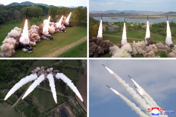 Cuộc tập trận đầu tiên của CHDCND Triều Tiên về phản công hạt nhân, sử dụng MLRS - Sputnik Việt Nam