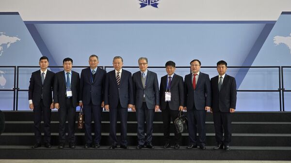 Bộ trưởng Tô Lâm phát biểu tại Hội nghị an ninh quốc tế tại St. Petersburg