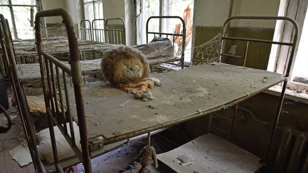 Trường mẫu giáo bị bỏ hoang trong khu vực cấm của nhà máy điện hạt nhân Chernobyl - Sputnik Việt Nam