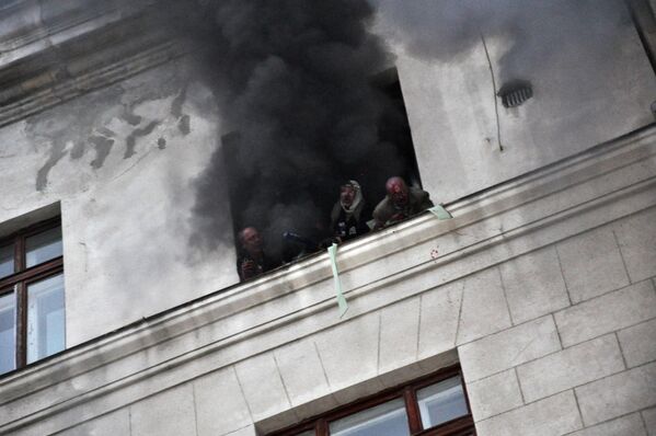 Hỏa hoạn tại Nhà Công đoàn ở Odessa - Sputnik Việt Nam