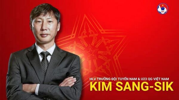 HLV trưởng Đội tuyển Nam và Đội tuyển U23 Quốc gia Việt Nam Kim Sang-sik.  - Sputnik Việt Nam