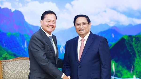 Thủ tướng Phạm Minh Chính tiếp Phó Thủ tướng Campuchia Neth Savoeun. 

 - Sputnik Việt Nam