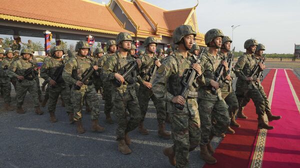 Quân nhân Trung Quốc tham gia cuộc tập trận chung của Trung Quốc và Campuchia - Sputnik Việt Nam