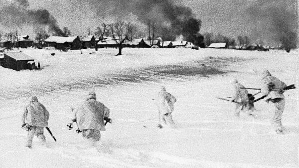 Hồng Quân Liên Xô ở ngoại ô Moskva - Sputnik Việt Nam