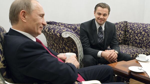 Leonardo DiCaprio  và Vladimir Putin - Sputnik Việt Nam