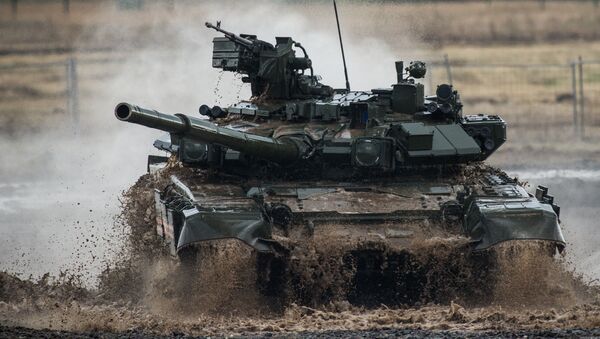 Xe tăng T-90 tại Diễn đàn Quốc tế  III “Công nghệ trong ngành chế tạo máy-2014 ở  Zhukovsky - Sputnik Việt Nam