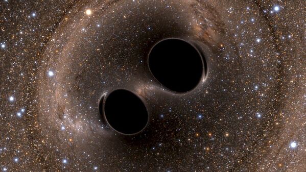 Sóng hấp dẫn được tạo bởi hai hố đen - Sputnik Việt Nam