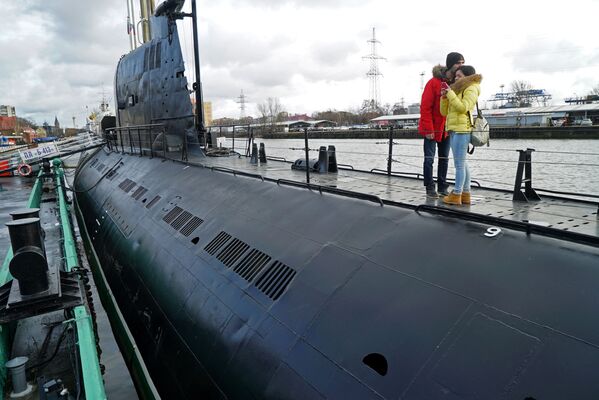 Tàu ngầm B-413 tại Bảo tàng Đại dương thế giới ở Kaliningrad - Sputnik Việt Nam