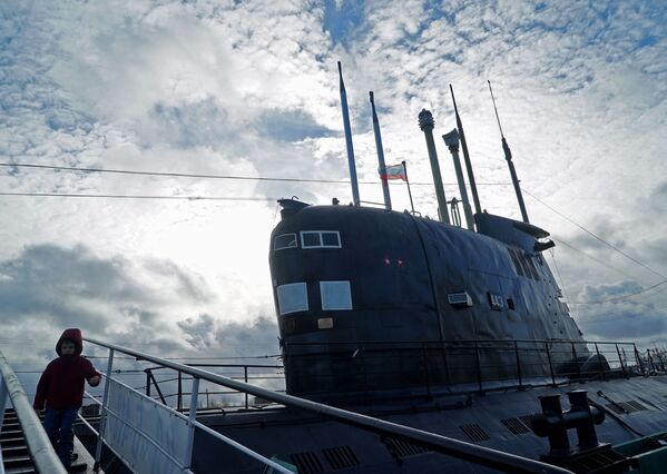 Tàu ngầm B-413 tại Bảo tàng Đại dương thế giới ở Kaliningrad. - Sputnik Việt Nam