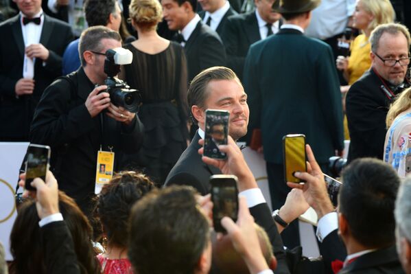 Ngôi sao điện ảnh Leonardo DiCaprio trong buổi lễ trao giải Oscar - Sputnik Việt Nam