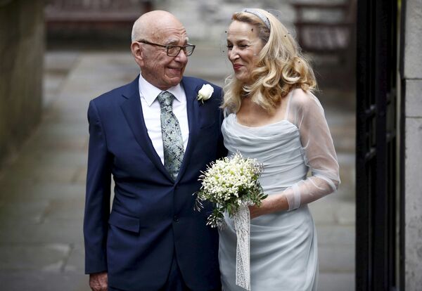 Đám cưới của ông trùm truyền thông Rupert Murdoch và cựu siêu mẫu Jerry Hall ở London - Sputnik Việt Nam