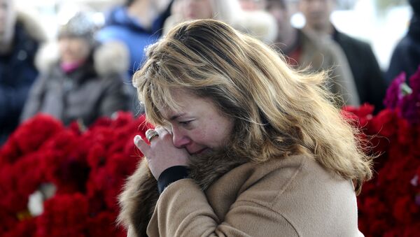 Tưởng nhớ những người thiệt mạng trong vụ tai nạn máy bay chở khách Boeing-737-800 tại Rostov-na-Donu - Sputnik Việt Nam