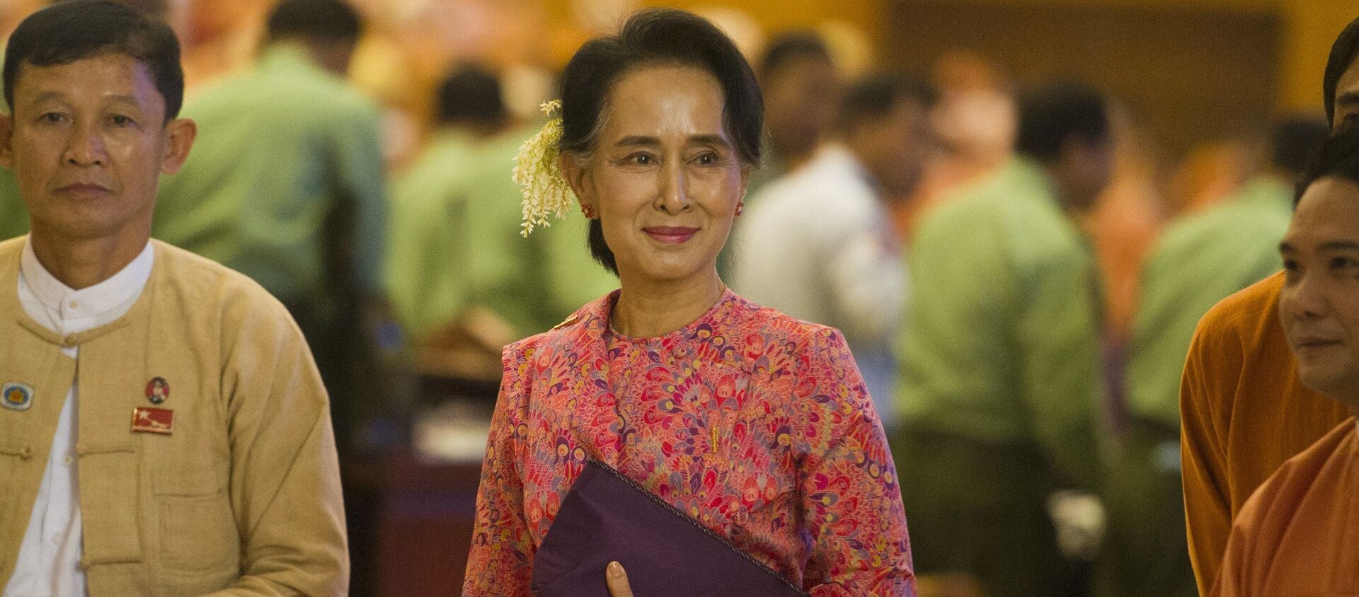 Cựu cố vấn nhà nước của Myanmar, người đoạt giải Nobel Aung San Suu Kyi. - Sputnik Việt Nam, 1920, 13.07.2021