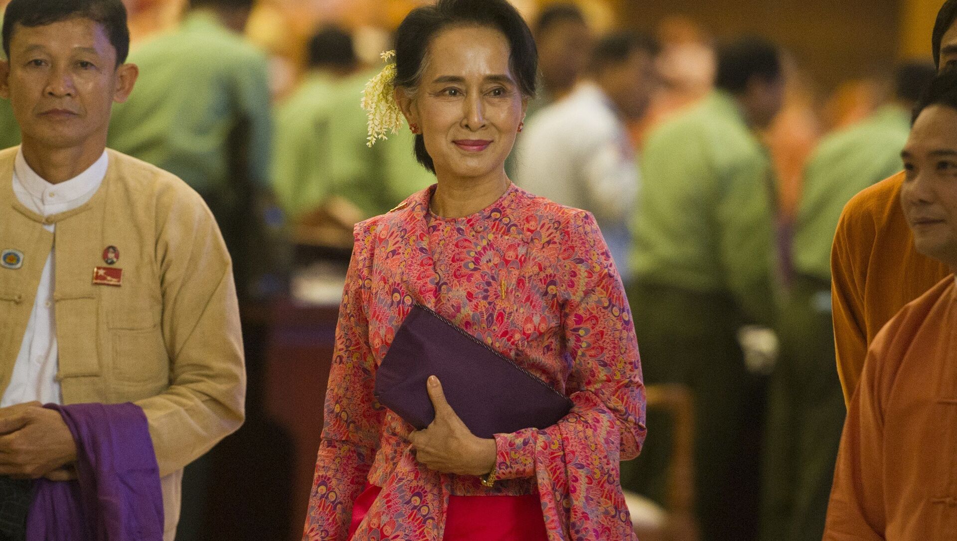 Cựu cố vấn nhà nước của Myanmar, người đoạt giải Nobel Aung San Suu Kyi. - Sputnik Việt Nam, 1920, 26.02.2021