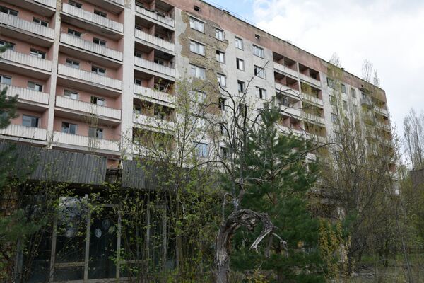 Nhà ở bỏ hoang sau vụ tai nạn nhà máy điện hạt nhân Chernobyl - Sputnik Việt Nam