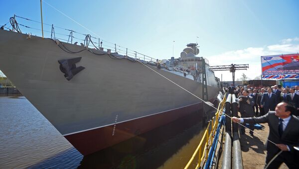 Hạ thủy tại Tatarstan tàu Gepard 3.9 thứ ba xây dựng cho Hải quân Việt Nam - Sputnik Việt Nam