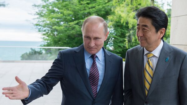 Ông Putin gặp Thủ tướng Nhật Bản Shinzo Abe tại Sochi - Sputnik Việt Nam