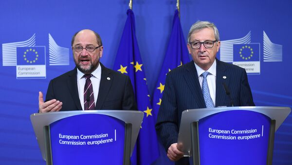 Jean-Claude Juncker, Martin Schulz - Sputnik Việt Nam