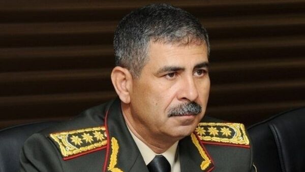 Bộ trưởng quốc phòng Azerbaijan Zakir Gasanov - Sputnik Việt Nam
