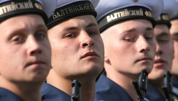 Thủy thủ của Hạm đội Baltic trong cuộc diễu hành Chiến thắng ở Kaliningrad - Sputnik Việt Nam