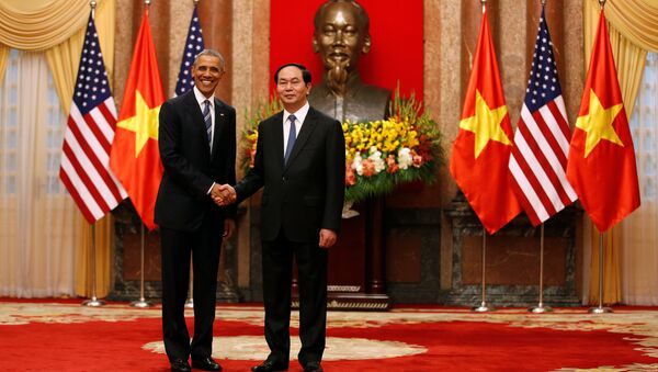 Barack Obama và Tran Dai Quang - Sputnik Việt Nam