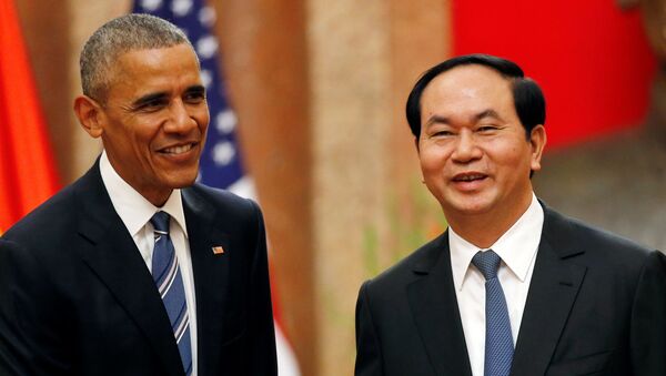Tổng thống Mỹ Barack Obama hội đàm với Chủ tịch Việt Nam Trần Đại Quang - Sputnik Việt Nam