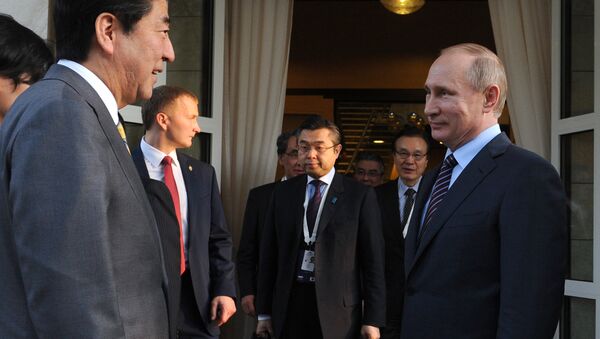 Shinzo Abe và Vladimir Putin - Sputnik Việt Nam