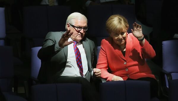 Angela Merkel và Ngoại trưởng Đức Frank-Walter Steinmeier - Sputnik Việt Nam