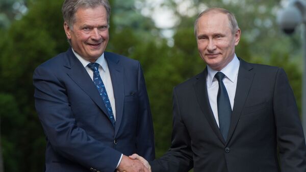 Tổng thống Nga Vladimir Putin và với Tổng thống Phần Lan Sauli Niinistö - Sputnik Việt Nam