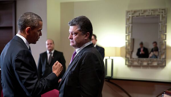 Tổng thống Obama và Poroshenko - Sputnik Việt Nam