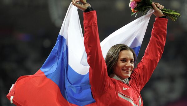 nhà vô địch hai lần Olympic nhảy sào Elena Isinbayeva - Sputnik Việt Nam