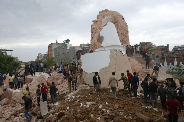 Thiệt hại trong trận động đất Nepal - Sputnik Việt Nam