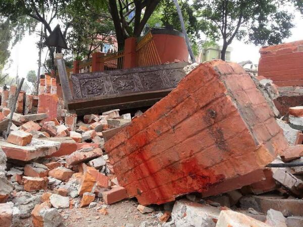 Các tòa nhà bị phá hủy sau trận động đất ở Nepal - Sputnik Việt Nam