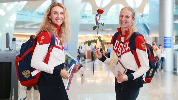 Đoàn VĐV Nga đến Olympic Rio de Janeiro - Sputnik Việt Nam